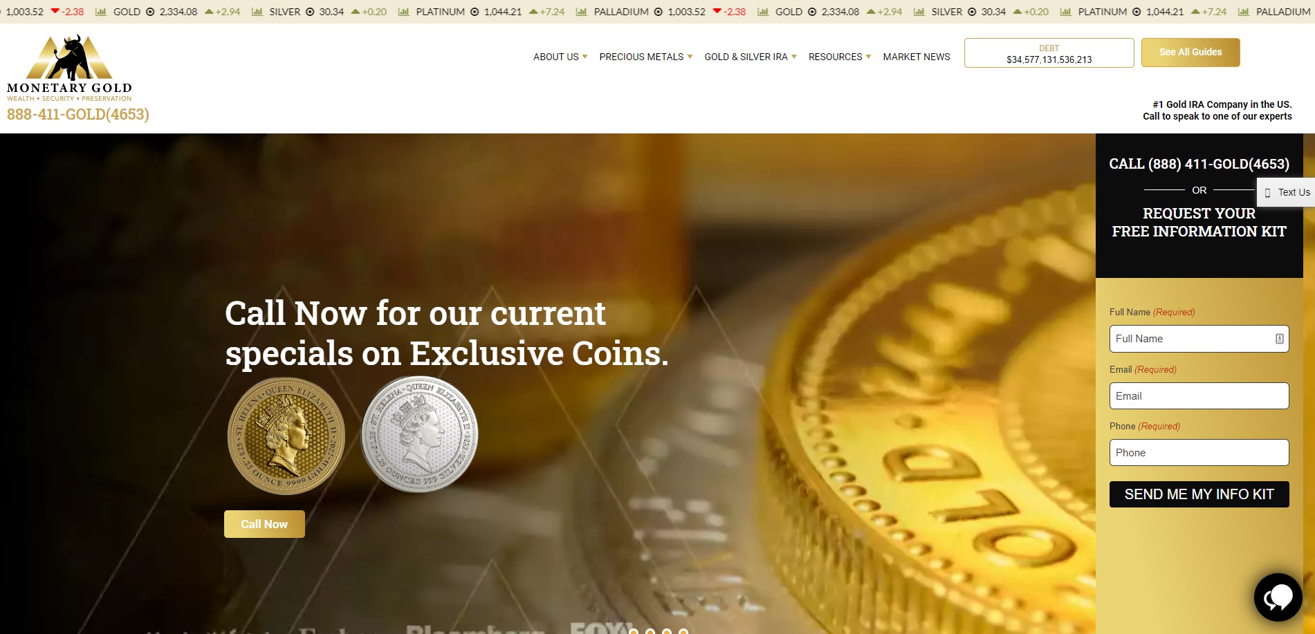 Monetary Gold Review - Website